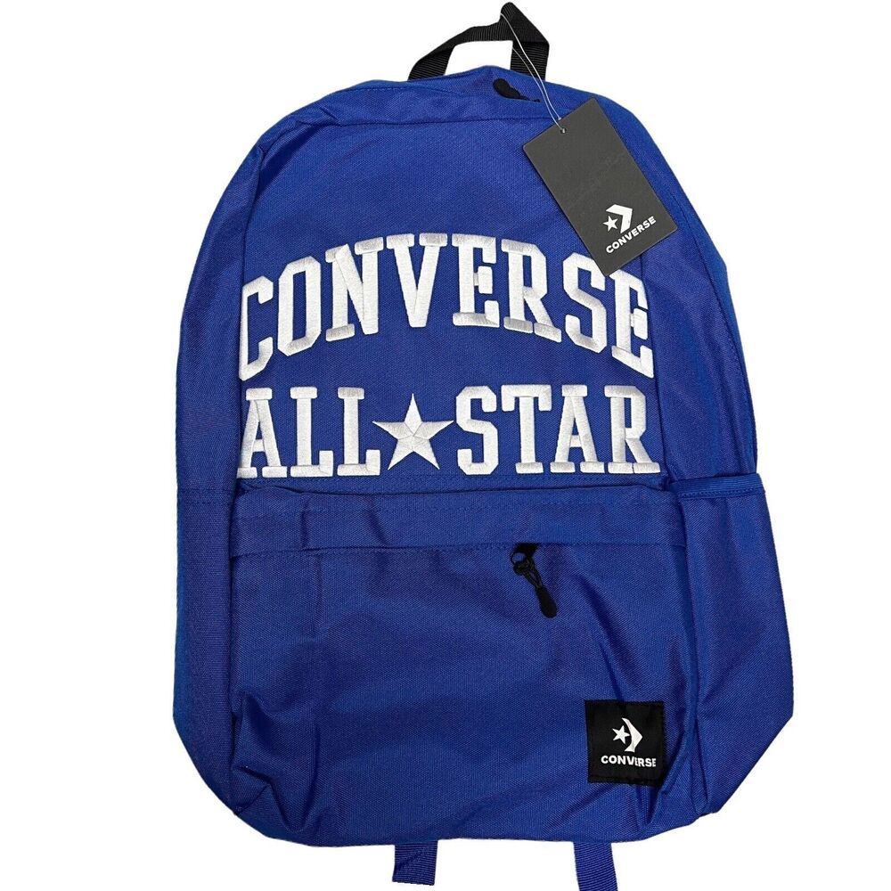 Converse All Star Kids Backpack School Logo Bag Books Print White Travel Laptop